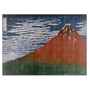 Rode Fuji, vulkaan Aka Fujiyama Katsushika Hokusai Snijplank