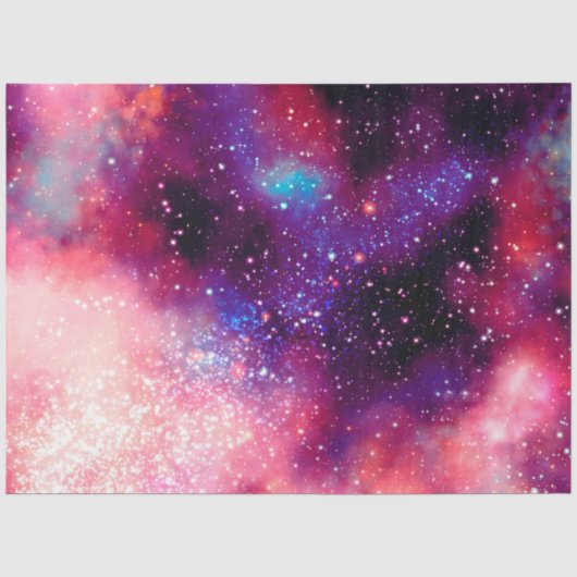 Rode Galaxy Serie Ontwerp 4 Tissuepapier (Voorkant)