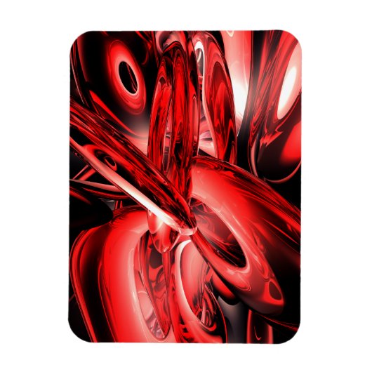 Rode Gammastraling Abstracte Grote Magneet (Verticaal)