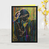 Rode garnaal kaart (Gele Bloem)