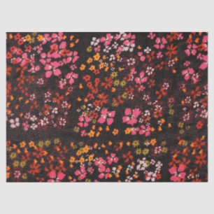 Rode geassorteerde bloemen Weefselpapier Tissuepapier