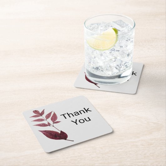 Rode gedroogde herfstbladeren Onderzetter (Insitu)