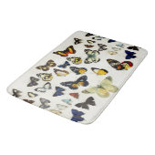 RODE GEEL BLAUW WITTE BUTTERFLIES Beauty Natuur Badmat (Gekanteld)