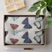 RODE GEEL BLAUW WITTE BUTTERFLIES Beauty Natuur Tissuepapier (Geschenk)