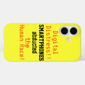 Rode Geel Digitale Noodsituatie Humor Case-Mate iPhone Case (Achterkant (horizontaal))