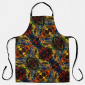 Rode Geel Groen op Donker, Gedroogd versnipperd pa Schort (Voorkant)