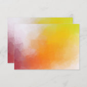 Rode Geel Oranje Groen Modern Abstract Kunstwerk Notitiekaartje (Voorkant / Achterkant)