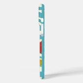 RODE GEEL VLIEGTUIGEN OP WITTE BLAUWE ZEE WAVES Case-Mate iPhone CASE (Achterkant / Links)