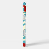 RODE GEEL VLIEGTUIGEN OP WITTE BLAUWE ZEE WAVES Case-Mate iPhone CASE (Achterkant / Rechts)