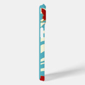 RODE GEEL VLIEGTUIGEN OP WITTE BLAUWE ZEE WAVES Case-Mate iPhone CASE (Achterkant / Rechts)