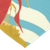 RODE GEEL VLIEGTUIGEN OP WITTE BLAUWE ZEE WAVES TAFELKLEED (Gekanteld)