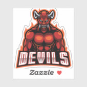 Rode Geest Duivels Sticker (Vel)