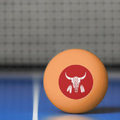 Rode Geesten Dans Bizon of 3 sterren pingpongbal (Net)