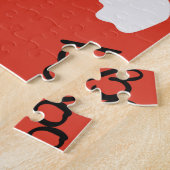 Rode Geesten: Halloween  Patroon Legpuzzel (Zijkant)