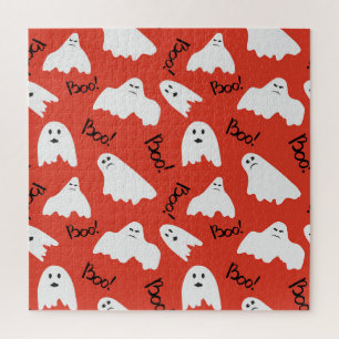 Rode Geesten: Halloween Patroon Legpuzzel