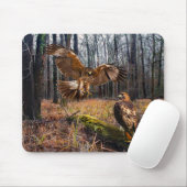 "Rode-geëtiketteerde Hawks" Muismat (Met muis)