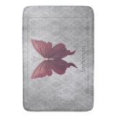 Rode gejuwelde vlinder badmat (Voorkant Verticaal)