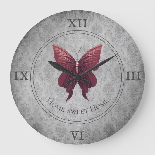 Rode gejuwelde vlinder grote klok (Voorkant)