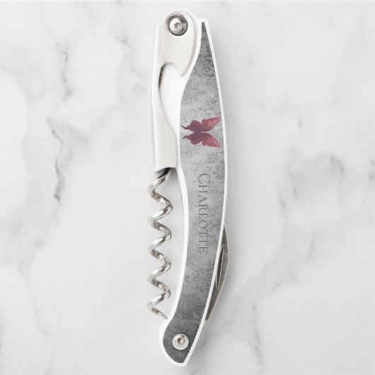 Rode gejuwelde vlinder kurkentrekker (Voorkant)