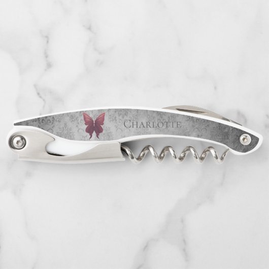 Rode gejuwelde vlinder kurkentrekker (Voorkant)