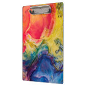 Rode gele Abstracte verf Klembord (Links)