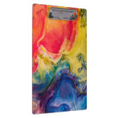 Rode gele Abstracte verf Klembord (Rechts)
