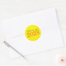 Rode & Gele Afstudeerbare Envelope Zegellak Sticke