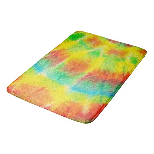 Rode gele blauwe dasje badmat (Gekanteld)