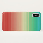 Rode gele blauwe strepen Case-Mate iPhone case (Achterkant (horizontaal))