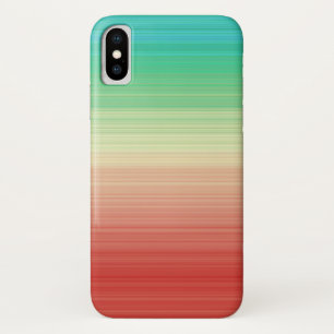 Rode gele blauwe strepen Case-Mate iPhone case