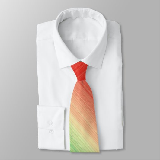 Rode gele blauwe strepen stropdas (Gebonden)