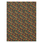 Rode Gele Bloemen Rozen Tafelkleed (Voorkant)