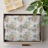 Rode Gele Bloemen Verjaardag Tissuepapier (Geschenk)
