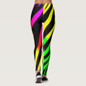 Rode gele dierlijke afdruk leggings (Achterkant)