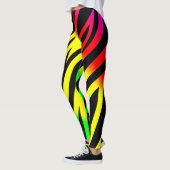 Rode gele dierlijke afdruk leggings (Links)