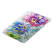 Rode, gele en Blauwe Panieten Foto Magnet Magneet (Linkerzijde)