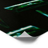 Rode, gele, en groene illustratie poster (Hoek)