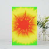 Rode, gele en groene kleurstof briefpapier (Staand voorkant)