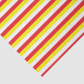 Rode, gele en witte strepen tissuepapier (Detail)