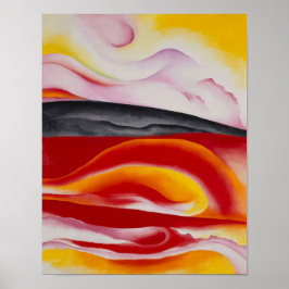 Rode, Gele en Zwarte Streep | Georgia O'Keeffe | Poster
