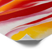 Rode, gele en zwarte streep | Georgia O'Keeffe | Poster (Hoek)