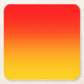 Rode gele gradiënt kartonnen onderzetters (Voorkant)