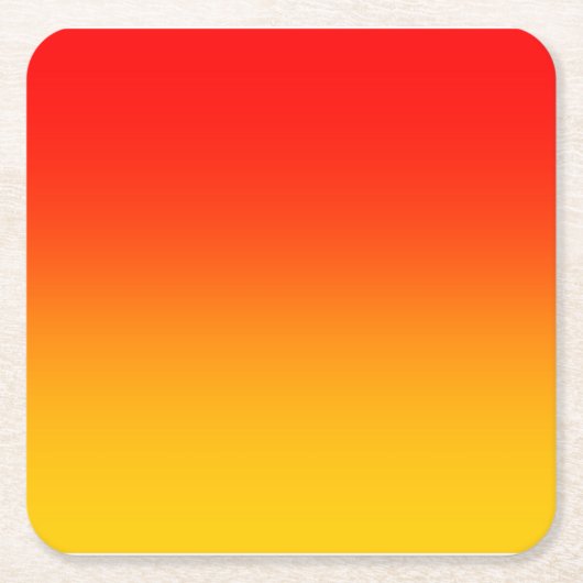 Rode gele gradiënt kartonnen onderzetters (Voorkant)