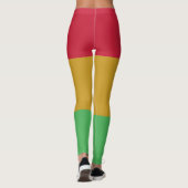 Rode gele Junetetiende kleuren Leggings (Achterkant)