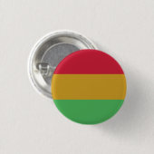 Rode gele Junetetiende kleuren Ronde Button 3,2 Cm (Voorkant /achterkant)
