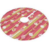 Rode Gele Kerstboom Ornamenten Kerstboom Rok (Gekanteld)