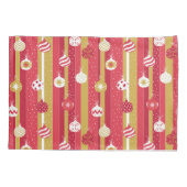 Rode Gele Kerstboom Ornamenten Kussensloop (Achterkant)