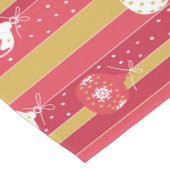 Rode Gele Kerstboom Ornamenten Medium Tafelloper (Hoek)