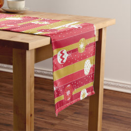 Rode Gele Kerstboom Ornamenten Medium Tafelloper