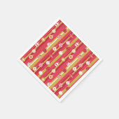 Rode Gele Kerstboom Ornamenten Servet (Hoek)